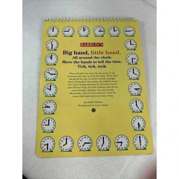 Barron's Big Hand, Little Hand Learn to tell Time! by Judith Herbst (1997) - Picture 6 of 6